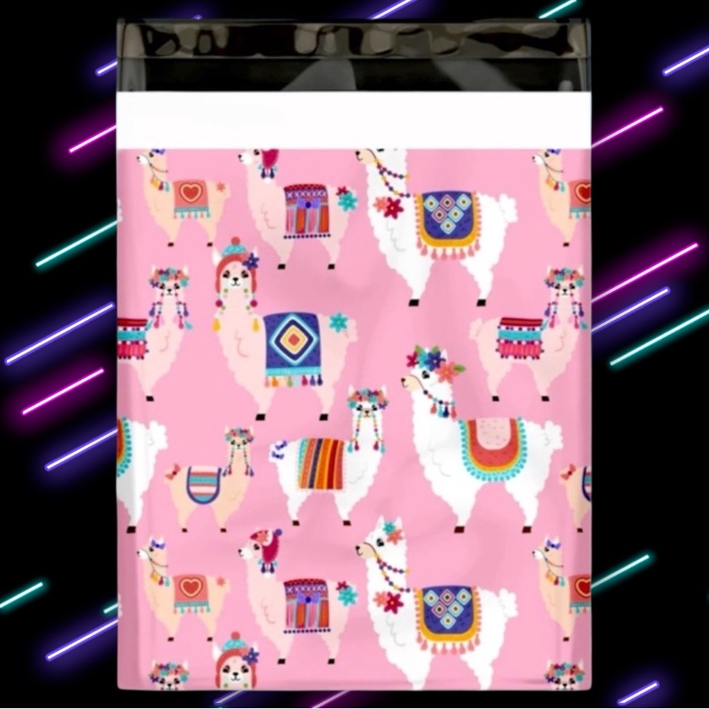 ( Quantity 25 10x13 ) Llamas llama Poly Mailers Bags Shipping Envelopes